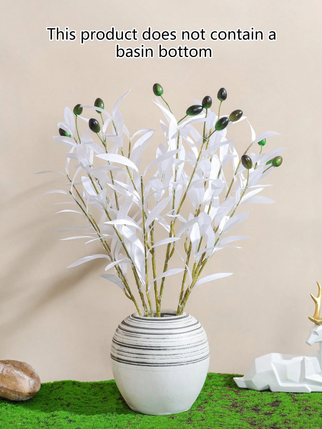 1Pc Simulation LED Lamp Olive Branch Home Interior Living Room Bedroom Porch Party Desktop Glow Warm Decoration Aesthetics, Valentine Day, Gift Gifts Birthday Graduation Home Decor Back to School Room Decor School Supplies,Fake Plants