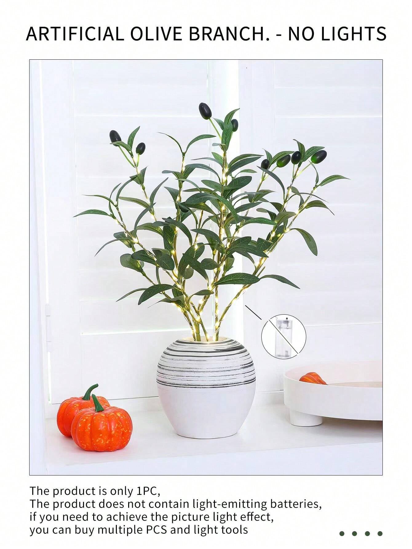 1Pc Simulation LED Lamp Olive Branch Home Interior Living Room Bedroom Porch Party Desktop Glow Warm Decoration Aesthetics, Valentine Day, Gift Gifts Birthday Graduation Home Decor Back to School Room Decor School Supplies,Fake Plants
